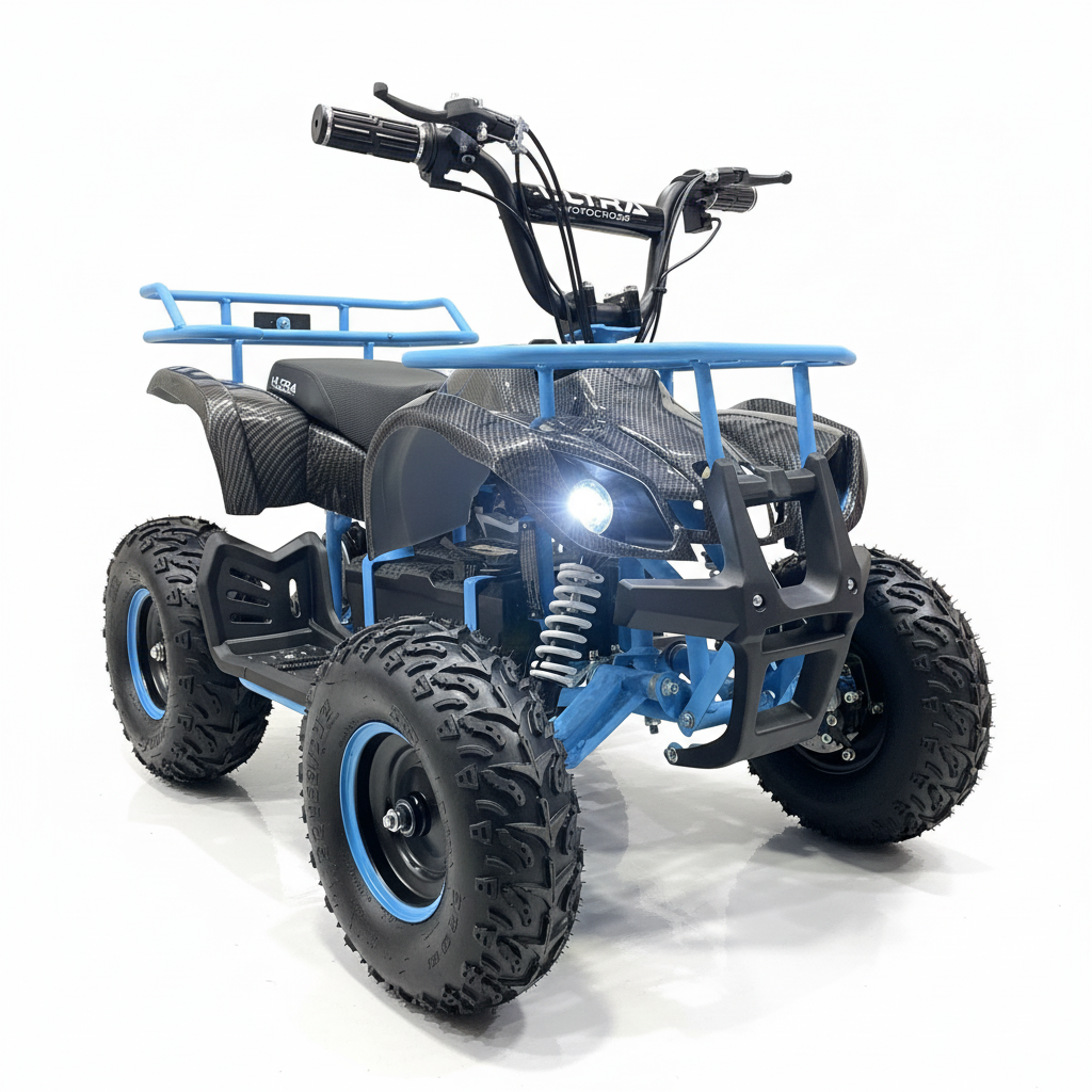 CarKiddo | Elektrische Kinderquad 1000W Infinity - Carbon | Max. 30 km/p uur