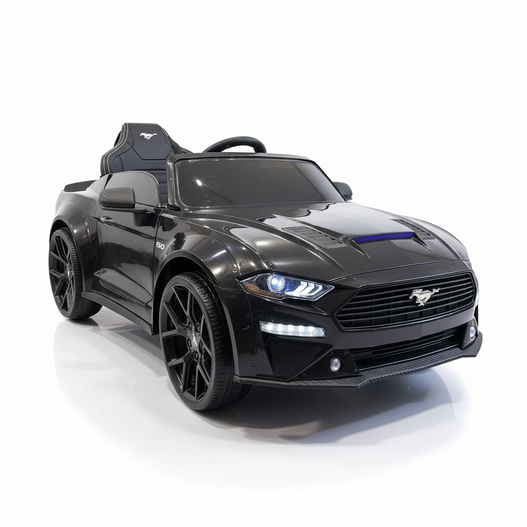 Ford Mustang 24V | Elektrische Kinderauto - Zwart