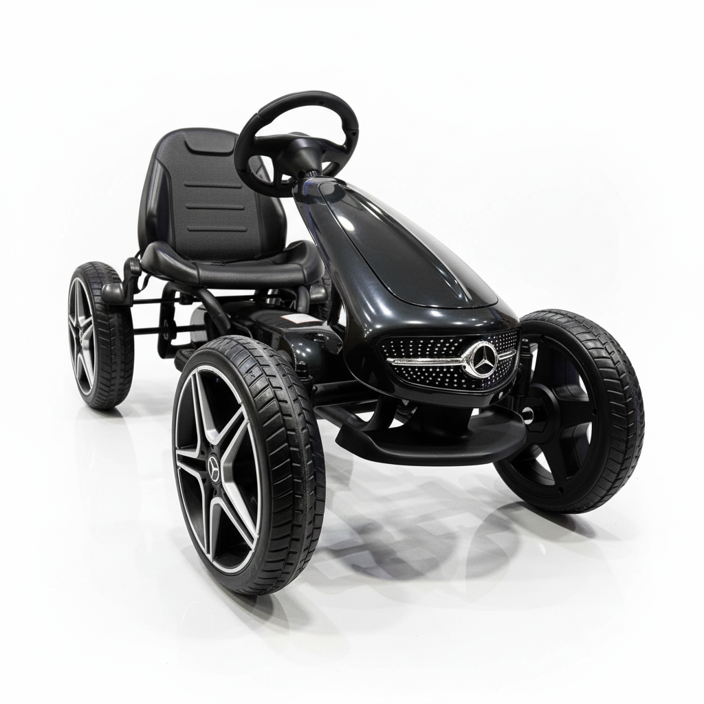 Mercedes Skelter | Go-kart met Rubberen Banden - Zwart
