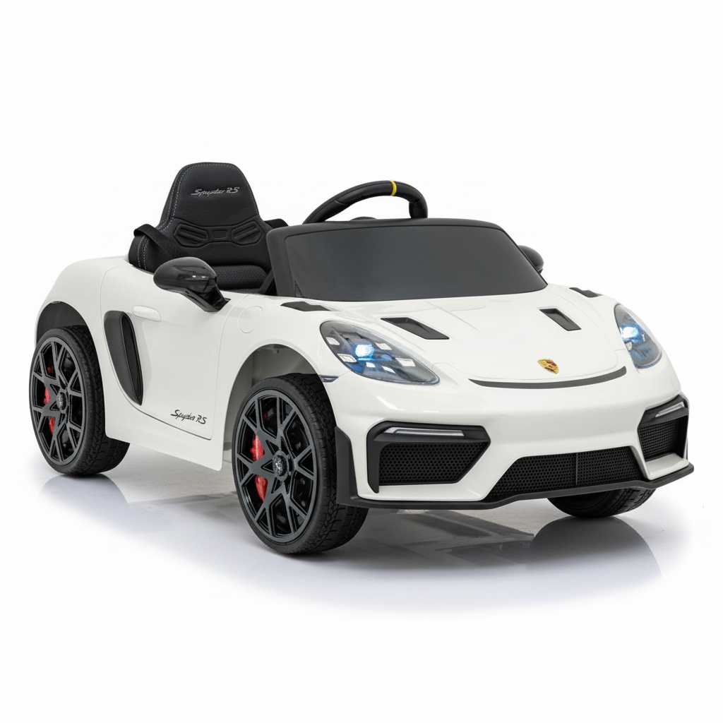 Porsche 718 RS Spyder | Elektrische Kinderauto - Wit