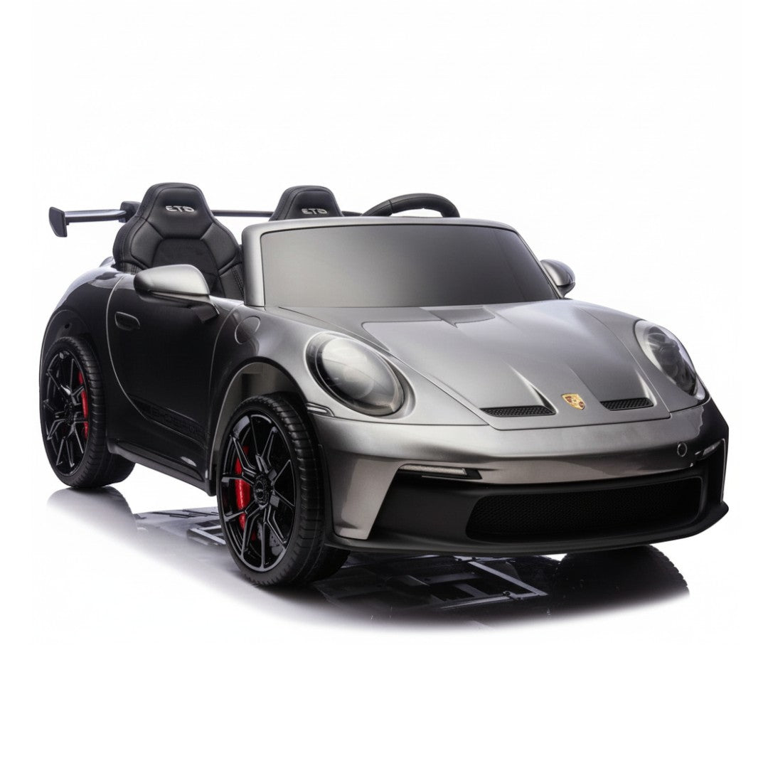 Porsche 911 GT3 RS | 2-Persoons Elektrische Kinderauto 24V - Grijs