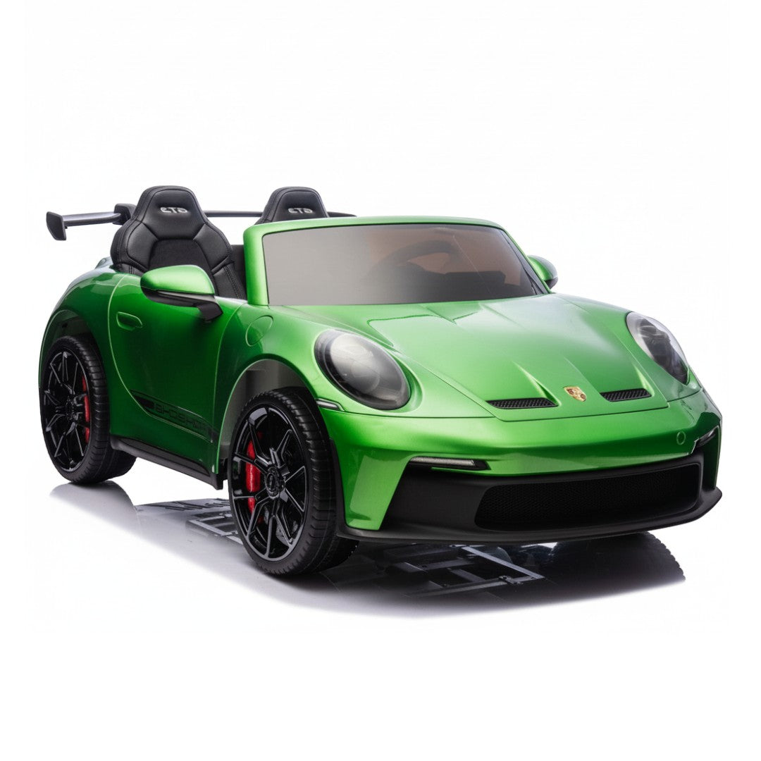 Porsche 911 GT3 RS | 2-Persoons Elektrische Kinderauto 24V + MP4 - Groen