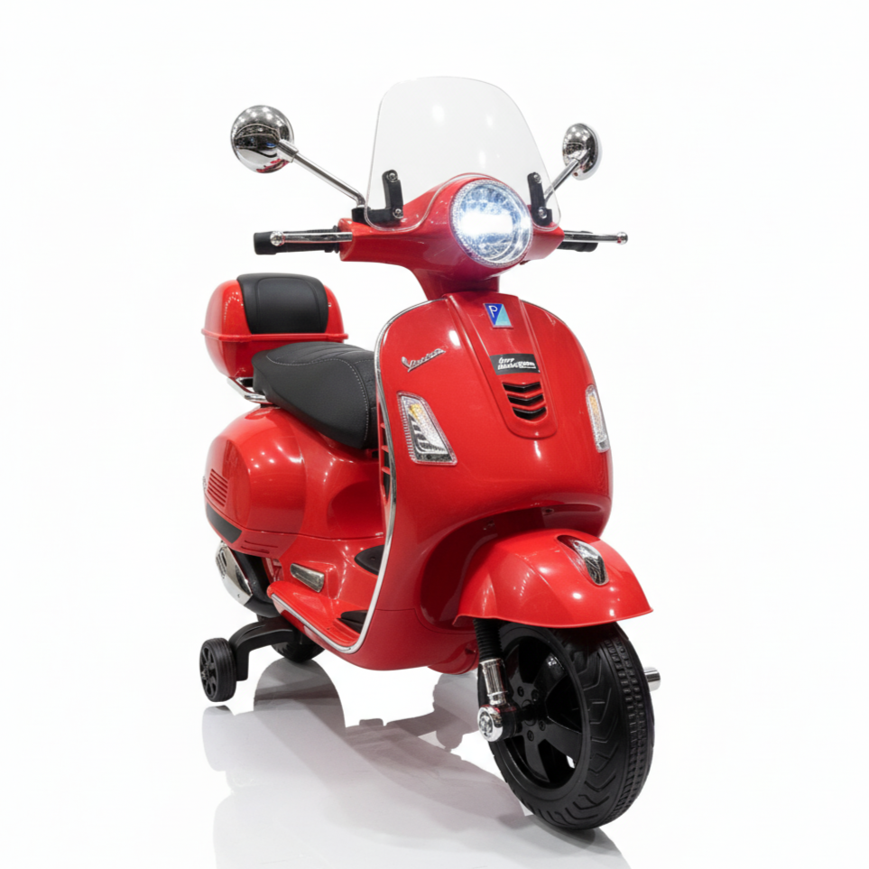 Vespa GTS | Elektrische Kinderscooter 12V - Rood