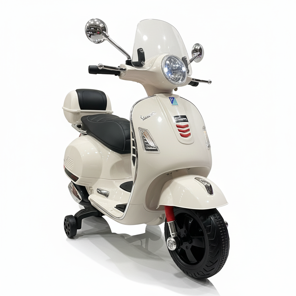 Vespa GTS | Elektrische Kinderscooter 12V - Wit