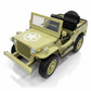 Willys Jeep Khaki 3-persoons 24V vierwielaandrijving