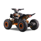 Panthera Leo elektrische kinderquad 1200W 48V in oranje, schuin van achteren